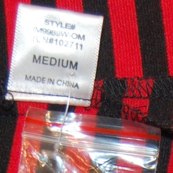 OLIVIA MOON  Women's Red/Blacked Striped one Button Jacket Size Med. - Picture 11 of 11